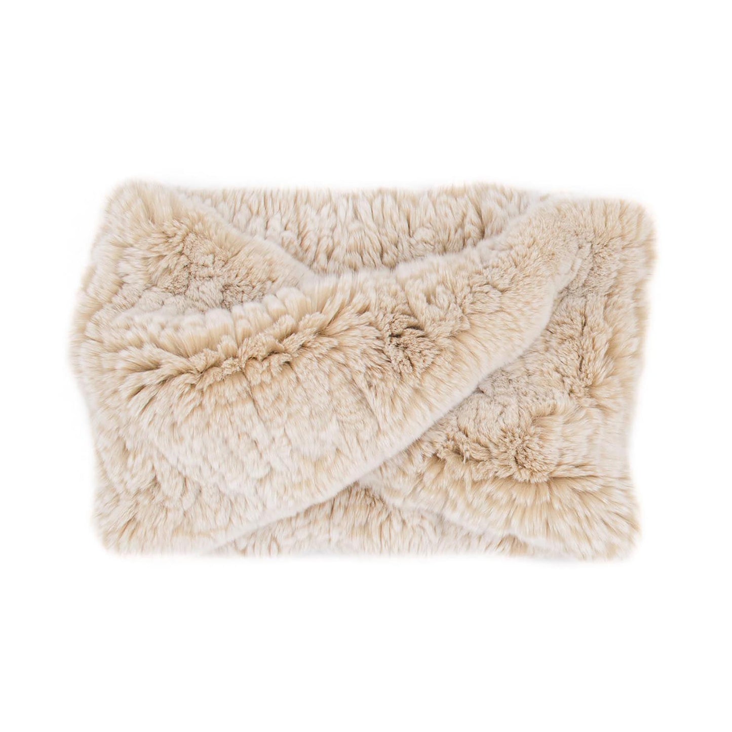 Rex Rabbit Fur Textile Infinity Loop