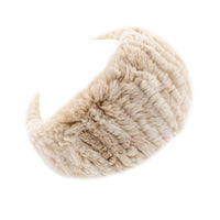 Rex Rabbit Fur Knit Headband/Scarf