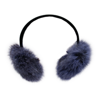 Rabbit Fur Earmuffs with Velvet Band