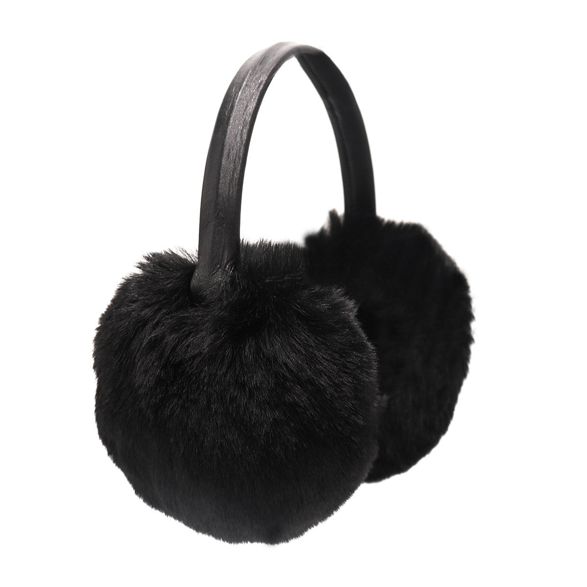 Black Faux Fur Adjustable Earmuffs
