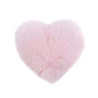 Faux Fur Heart Shaped Hair Tie