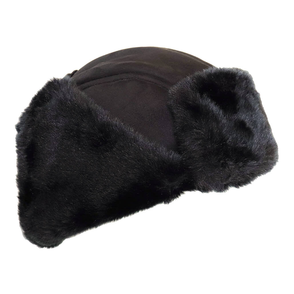 Fax Shearing Trooper Hat in Black