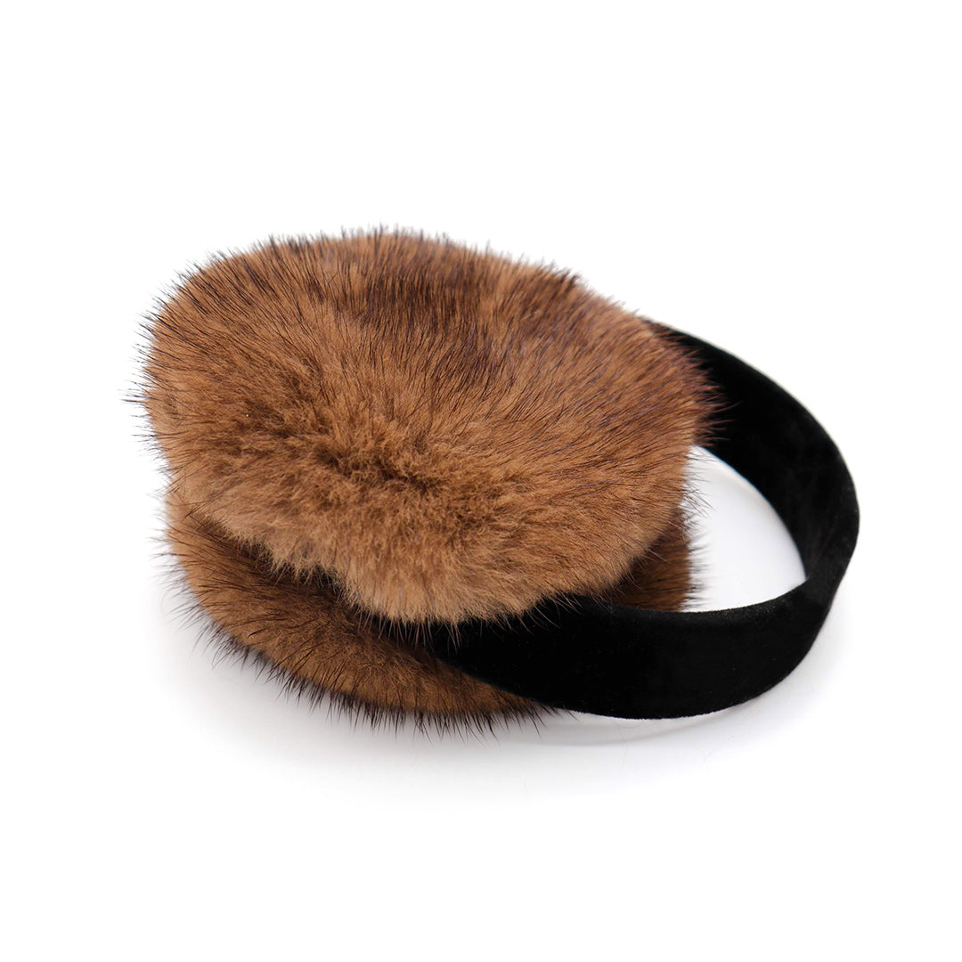 Mink Fur Earmuffs with Velvet Band