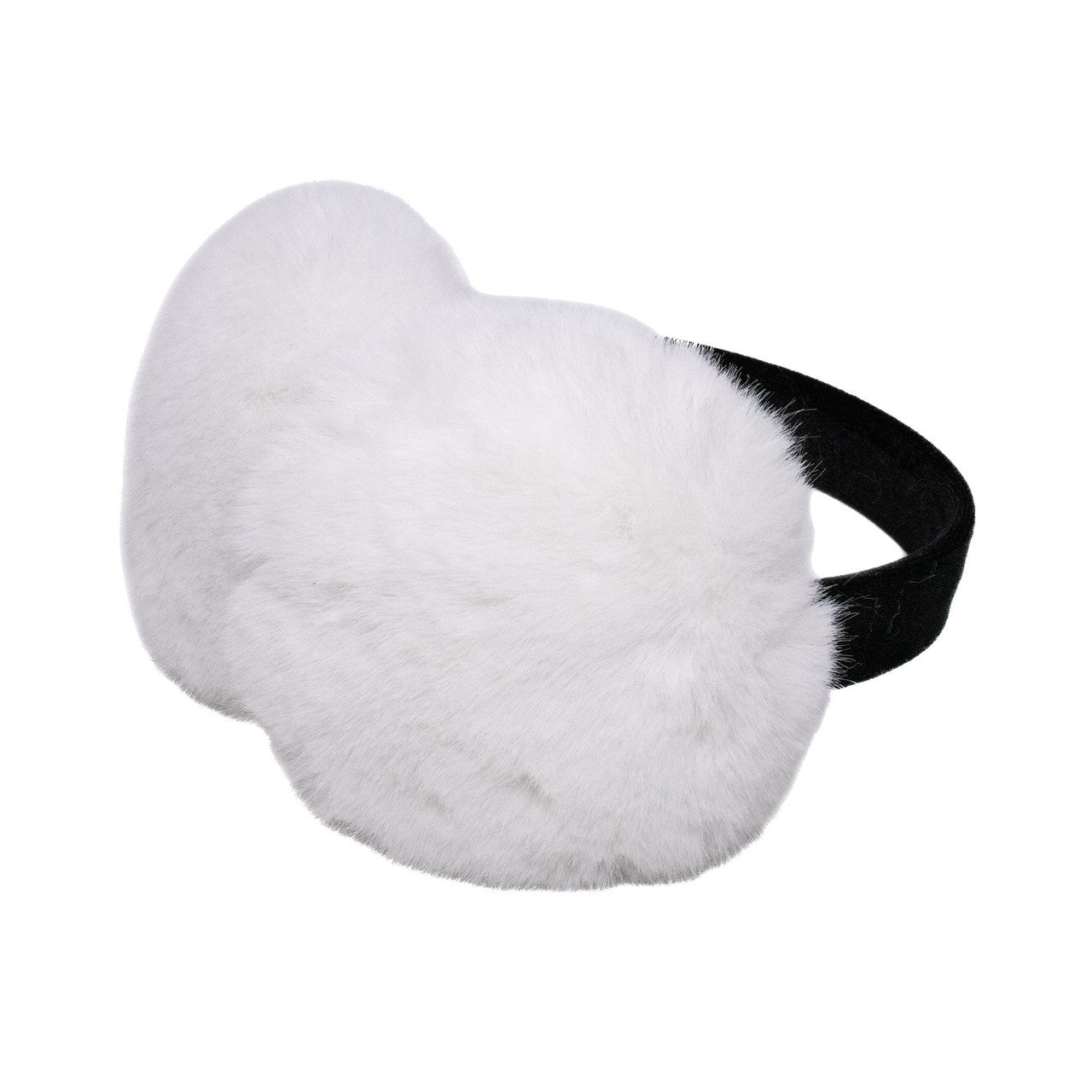 White Faux Mink Earmuffs