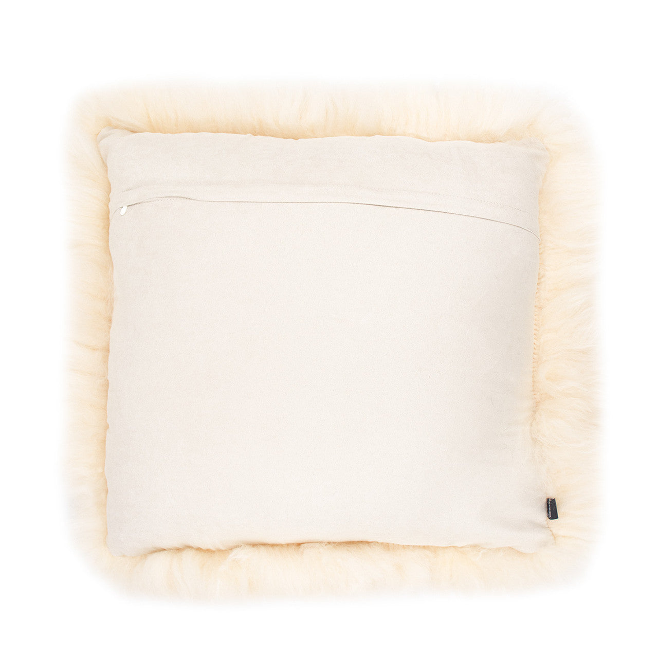 Shearling Sheepskin Pillow Champagne 