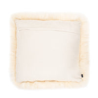 Shearling Sheepskin Pillow Champagne 