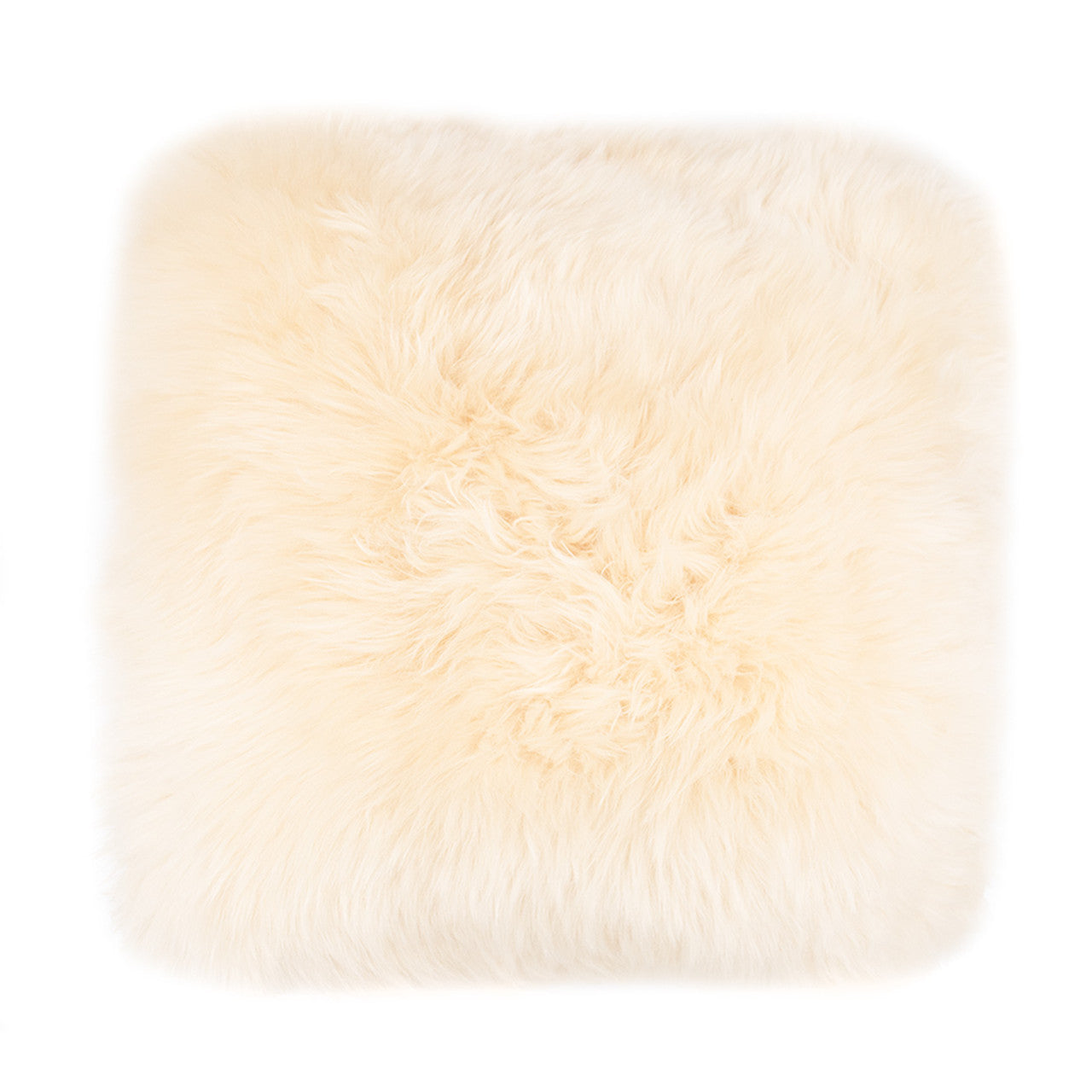 Shearling Sheepskin Pillow Champagne 