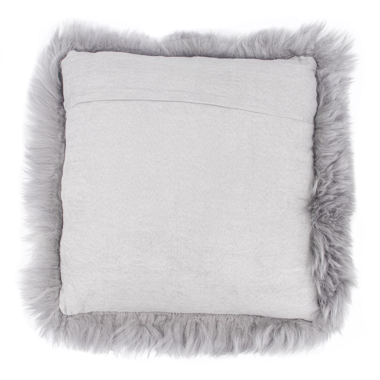 Shearling Sheepskin Pillow Grey