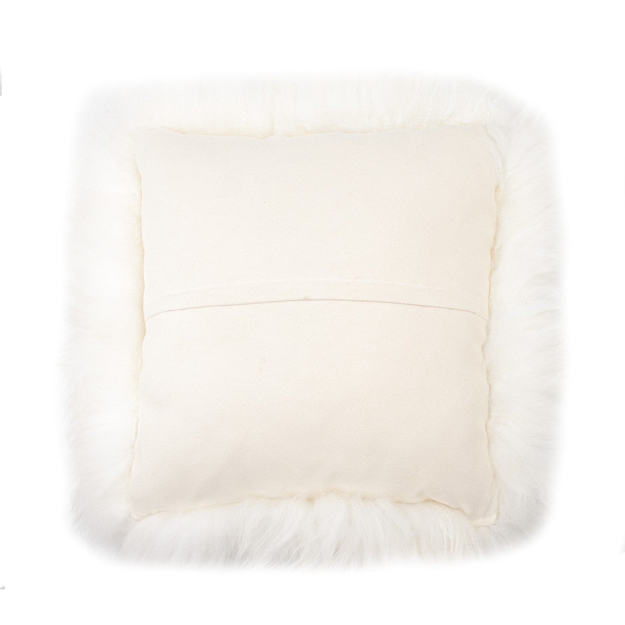 Shearling Sheepskin Pillow White