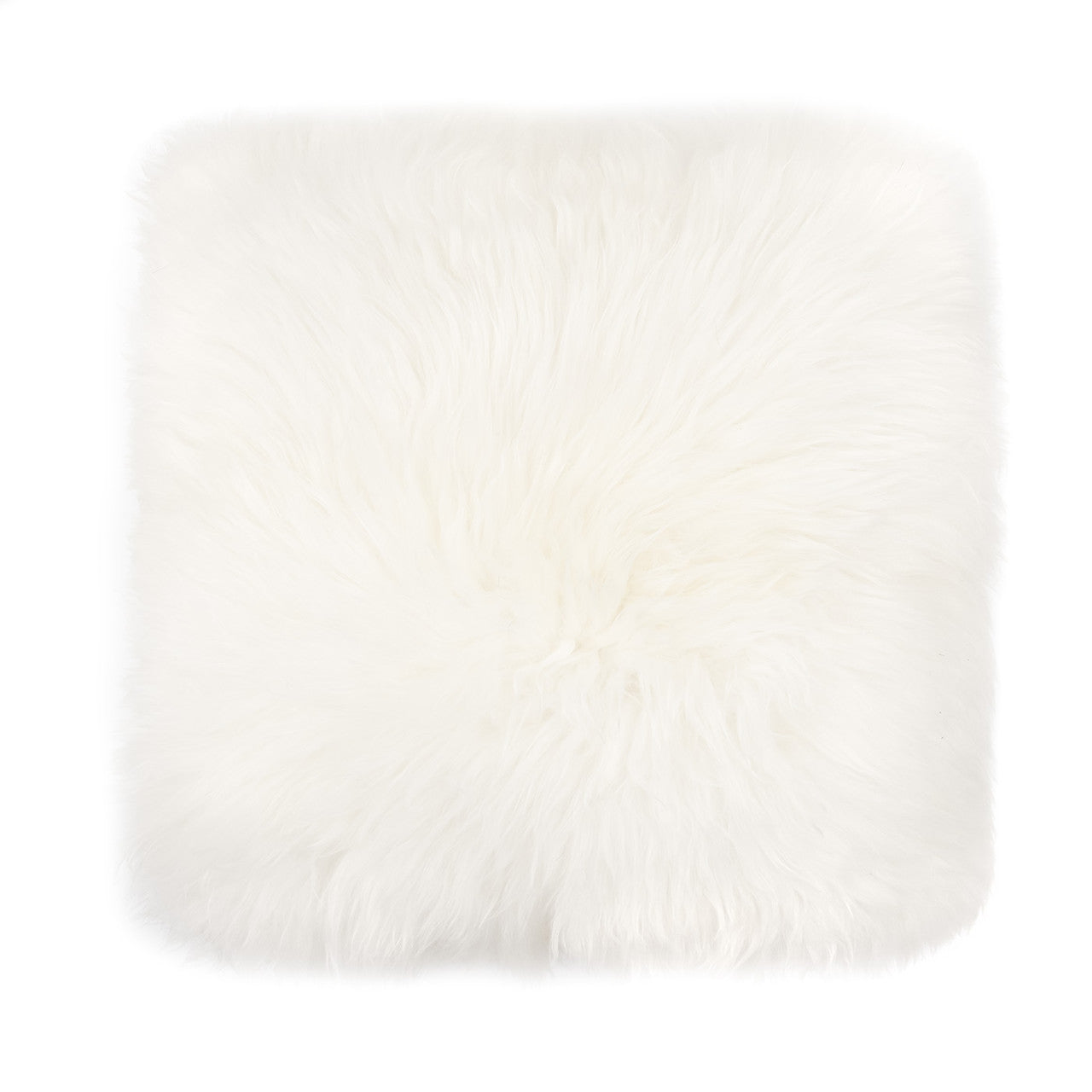 Shearling Sheepskin Pillow White