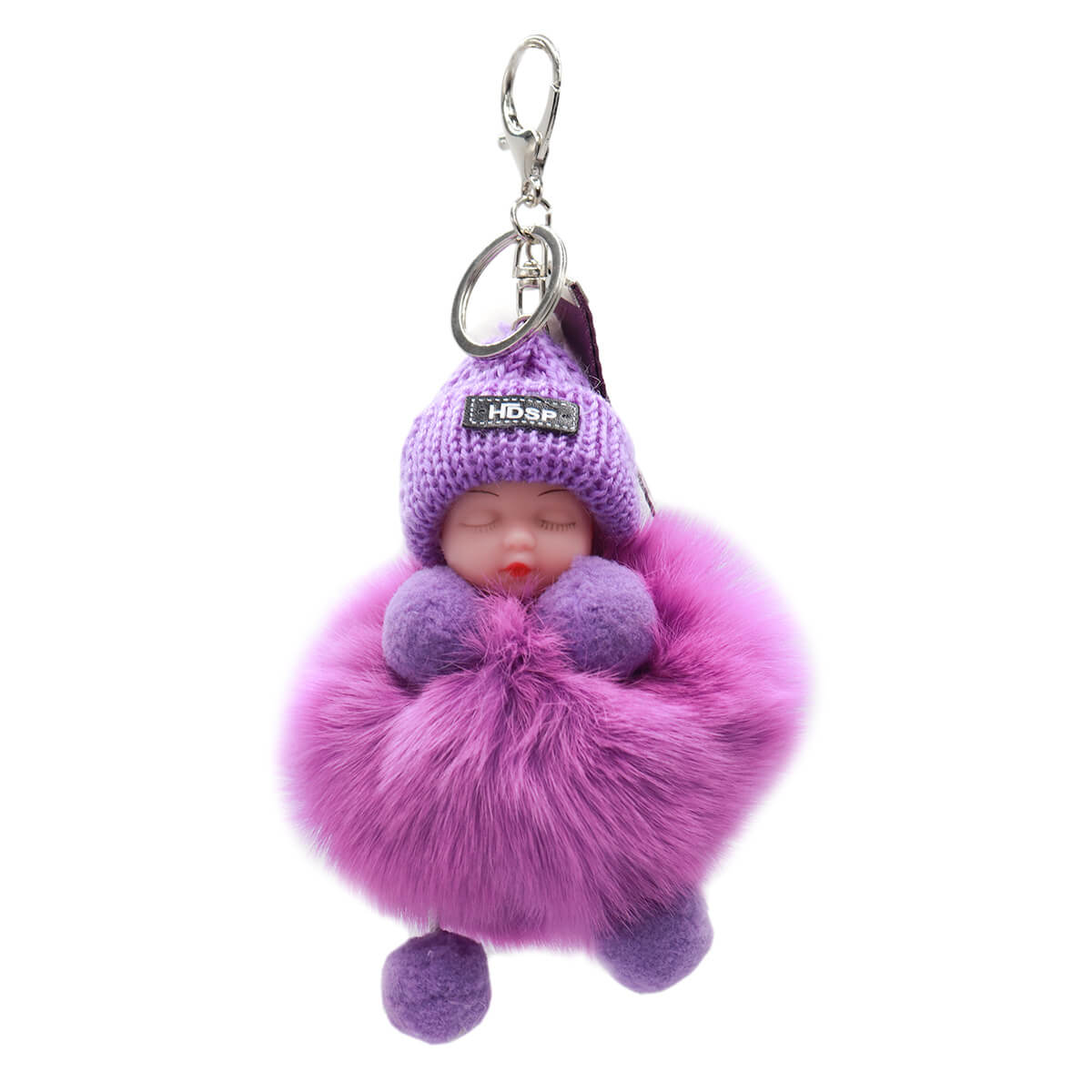 Fox Fur Baby Keychain