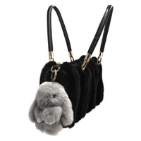 Rex Rabbit Fur Bunny Keychain