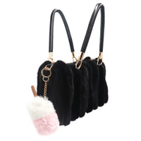 Rex Rabbit Fur Ice Cream Keychain