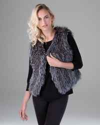 Fox Fur Knit Vest