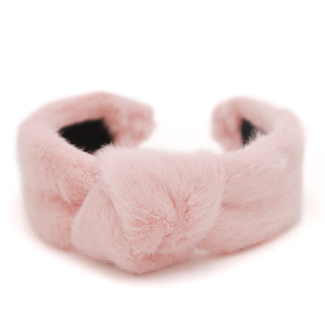 Faux Mink Fur Hairband with Knot