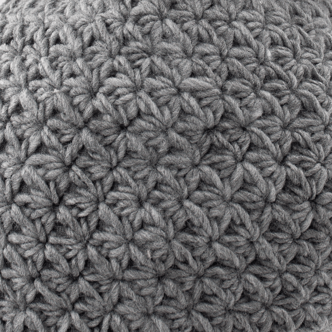 Handmade Star Knit Hat with Fox Pom