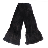 Short Mink Fur Knit Pull-Through