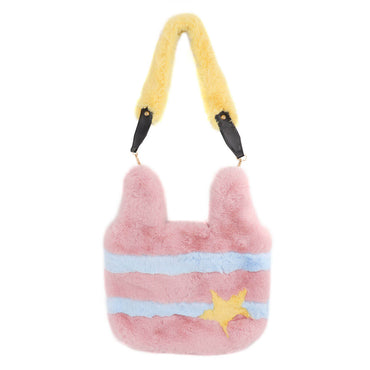 Faux Rex Rabbit Fur Bag