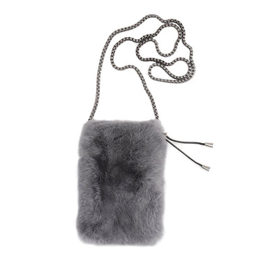 Rex Rabbit Fur Mobile Bag