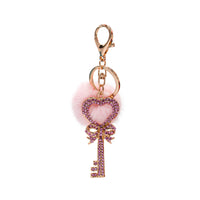 Mink Fur Bling Key Keychain