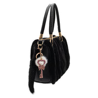 Mink Fur Bling Key Keychain