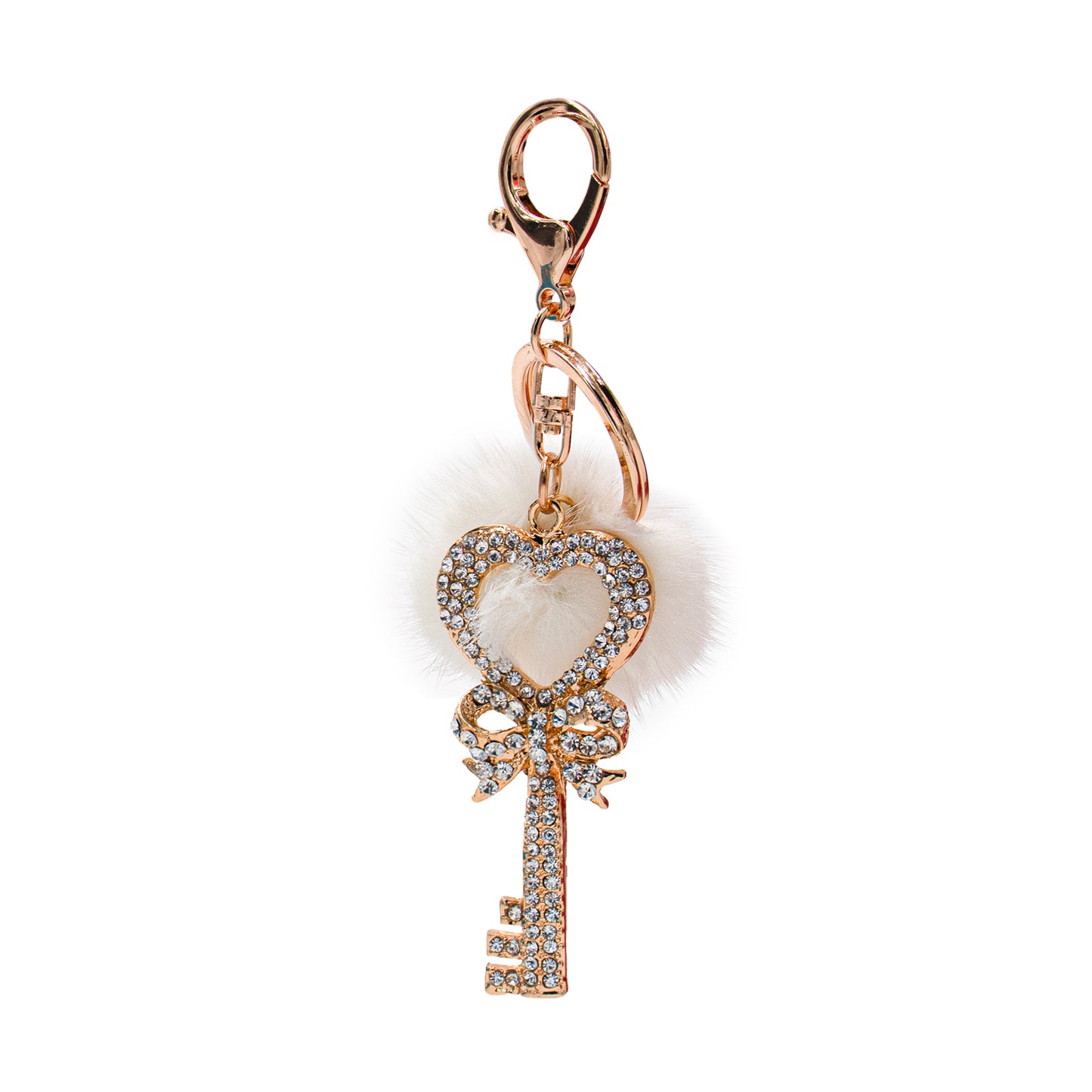 Mink Fur Bling Key Keychain