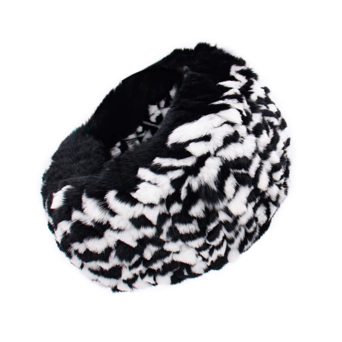 Rex Rabbit Fur Knit Headband/Scarf