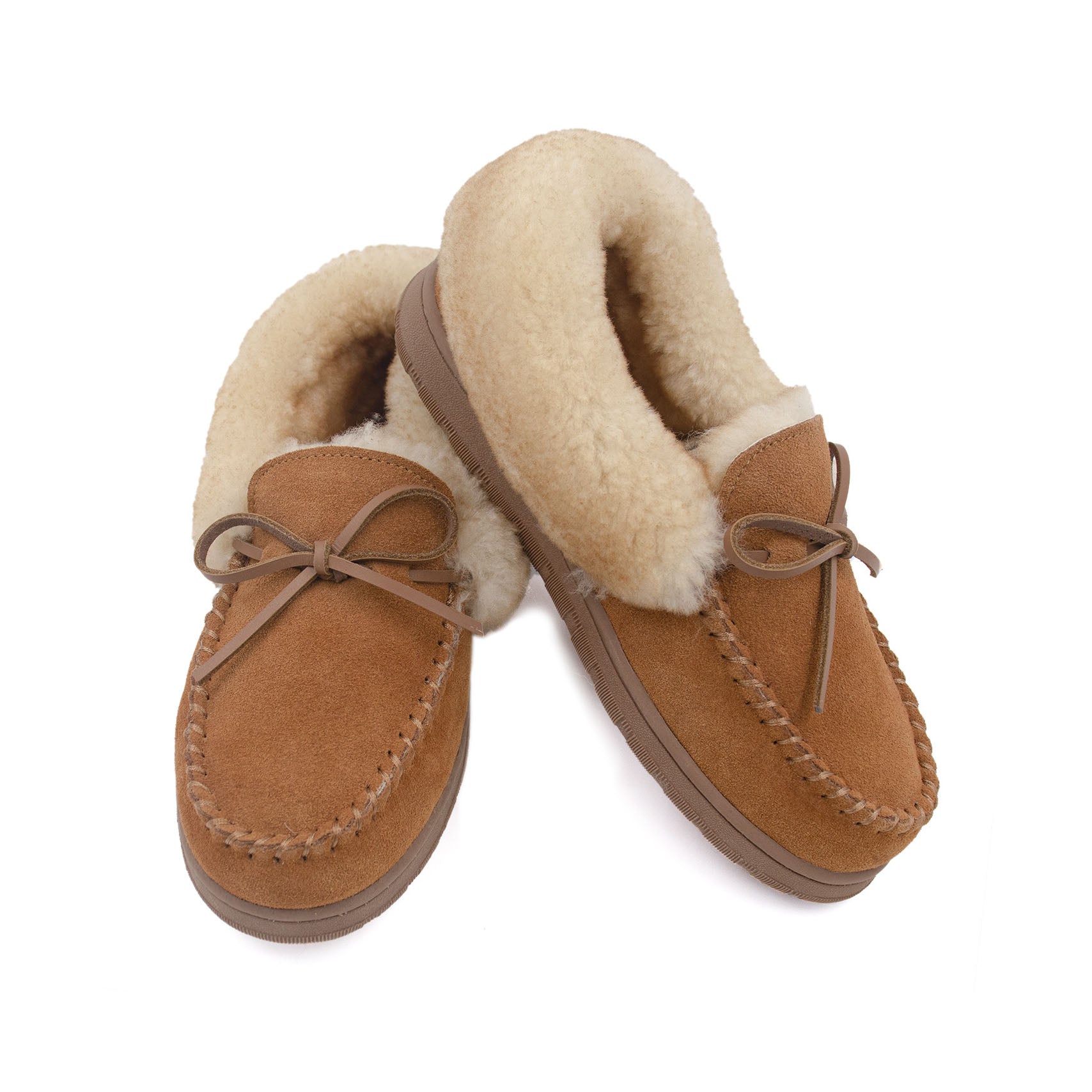 Women's Shearling Moccasins – Surell Accessories