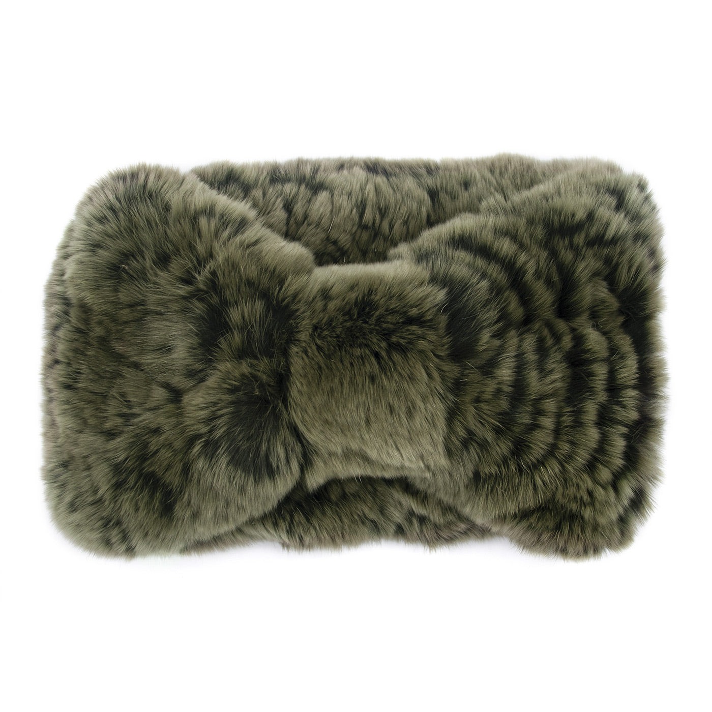 Rex Rabbit Fur Headband with Knot