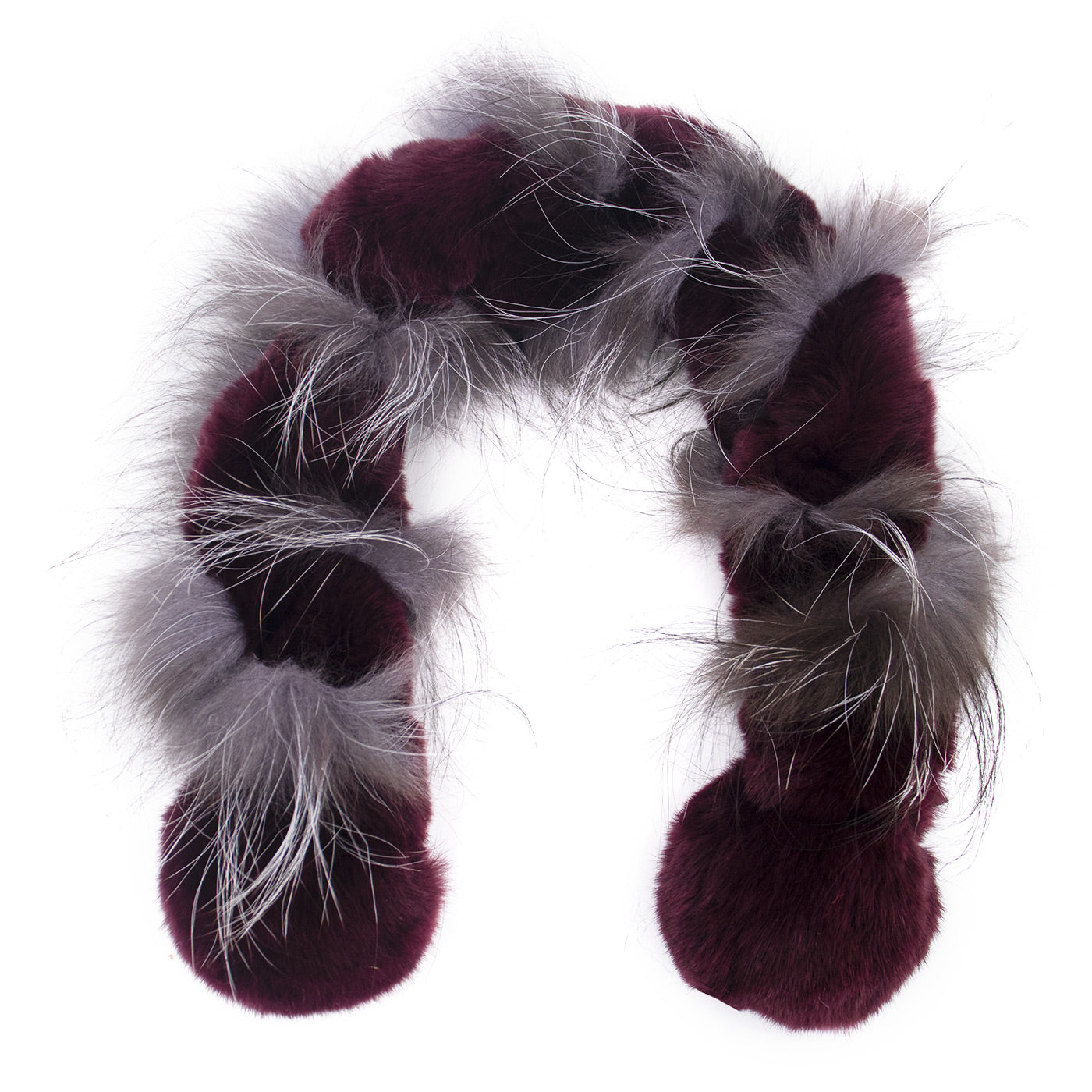 Rex Ball Scarf with Fox Trim