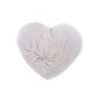 Rex Rabbit Fur Heart Shaped Hair Tie