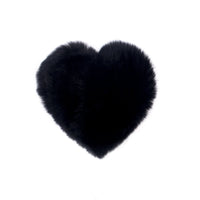 Rex Rabbit Fur Heart Shaped Hair Tie