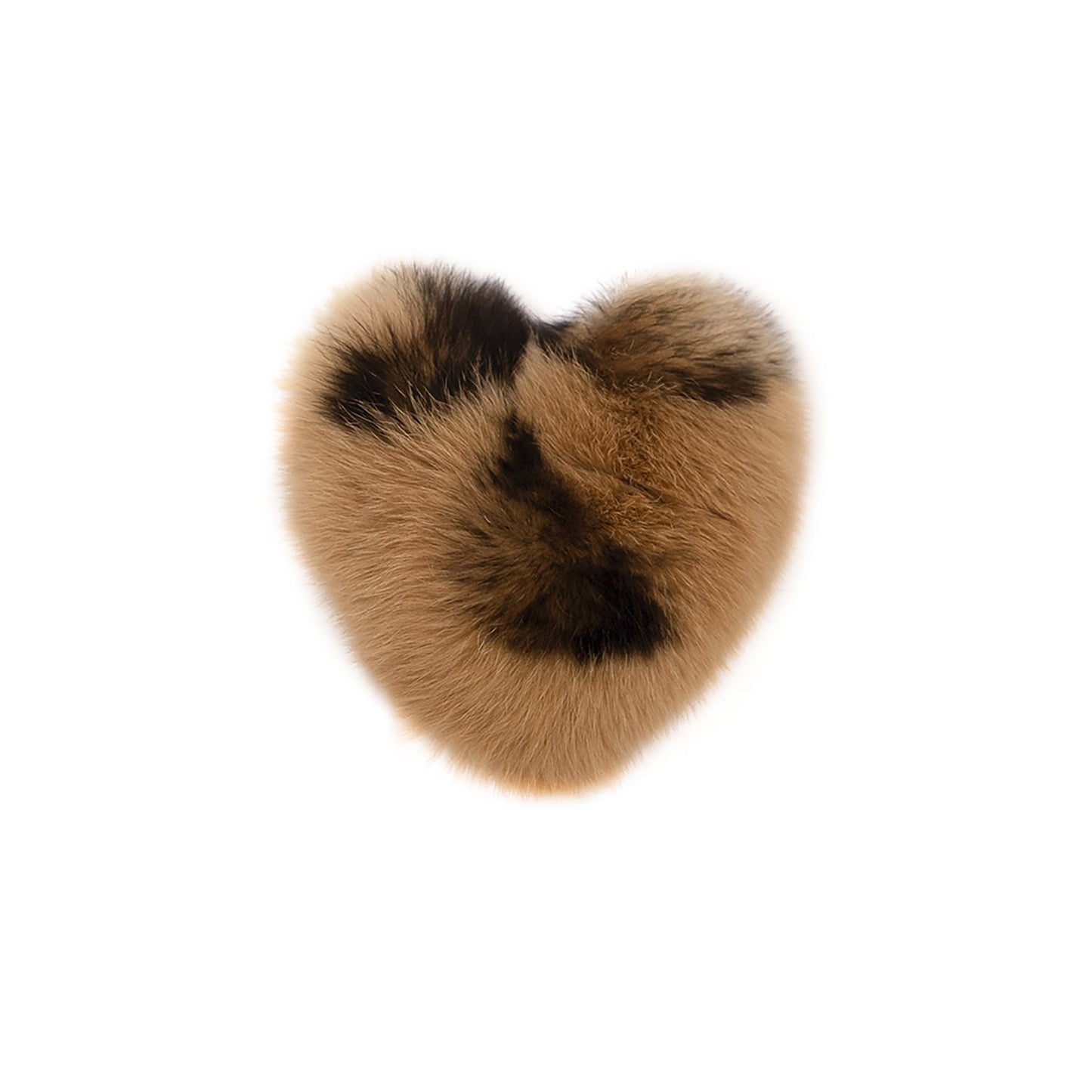 Rex Rabbit Fur Heart Shaped Hair Tie