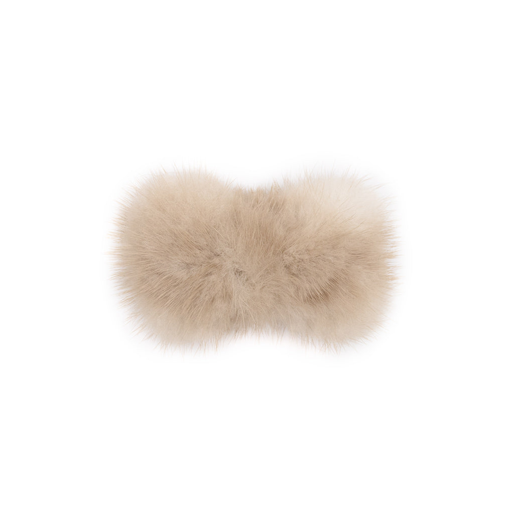 Mink Fur Bow Shaped Hair Clip