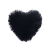 Faux Fur Heart Shaped Hair Tie