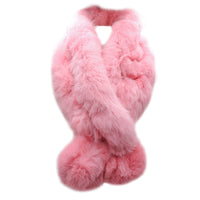 Rabbit Fur Ball Scarf