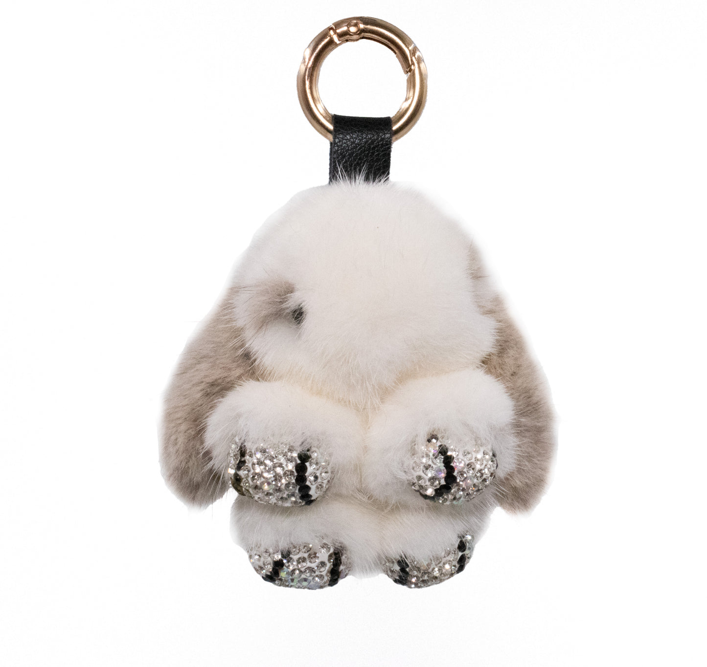 Mink Fur Rabbit-Shaped Keychain