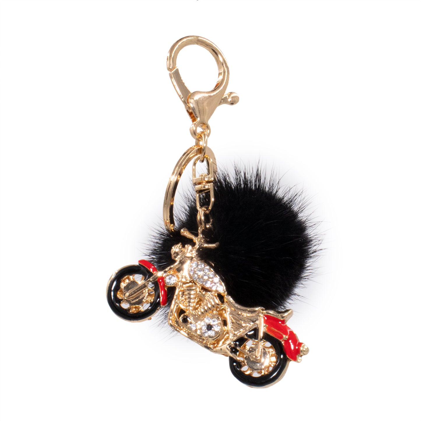 Mink Bling Motorcycle Keychain