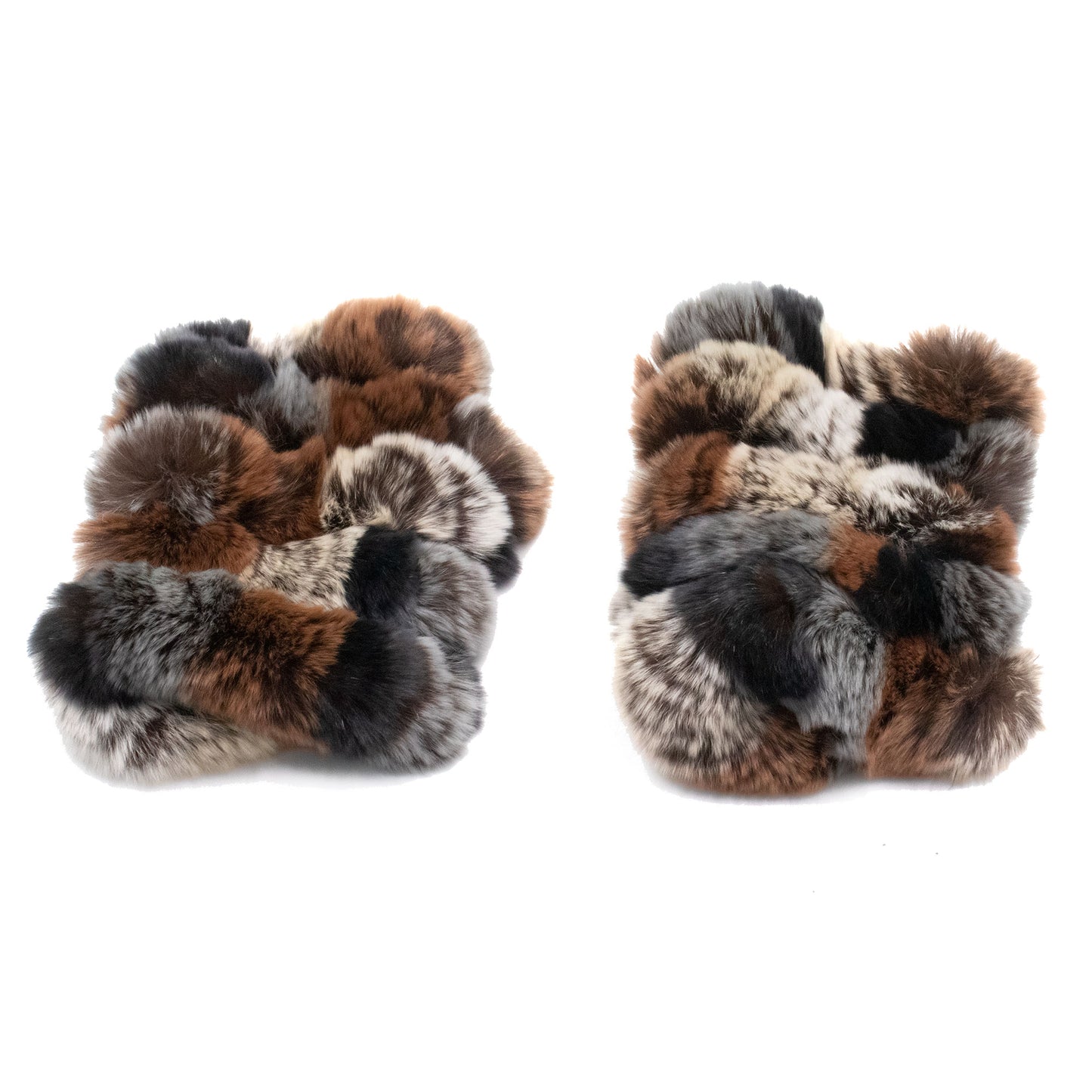 Rex Rabbit Fur Fingerless Gloves