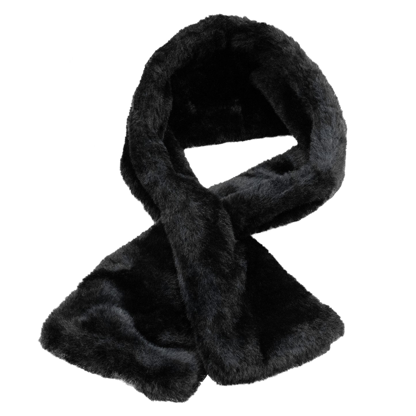 Children's Faux Fur Pull-Through Scarf