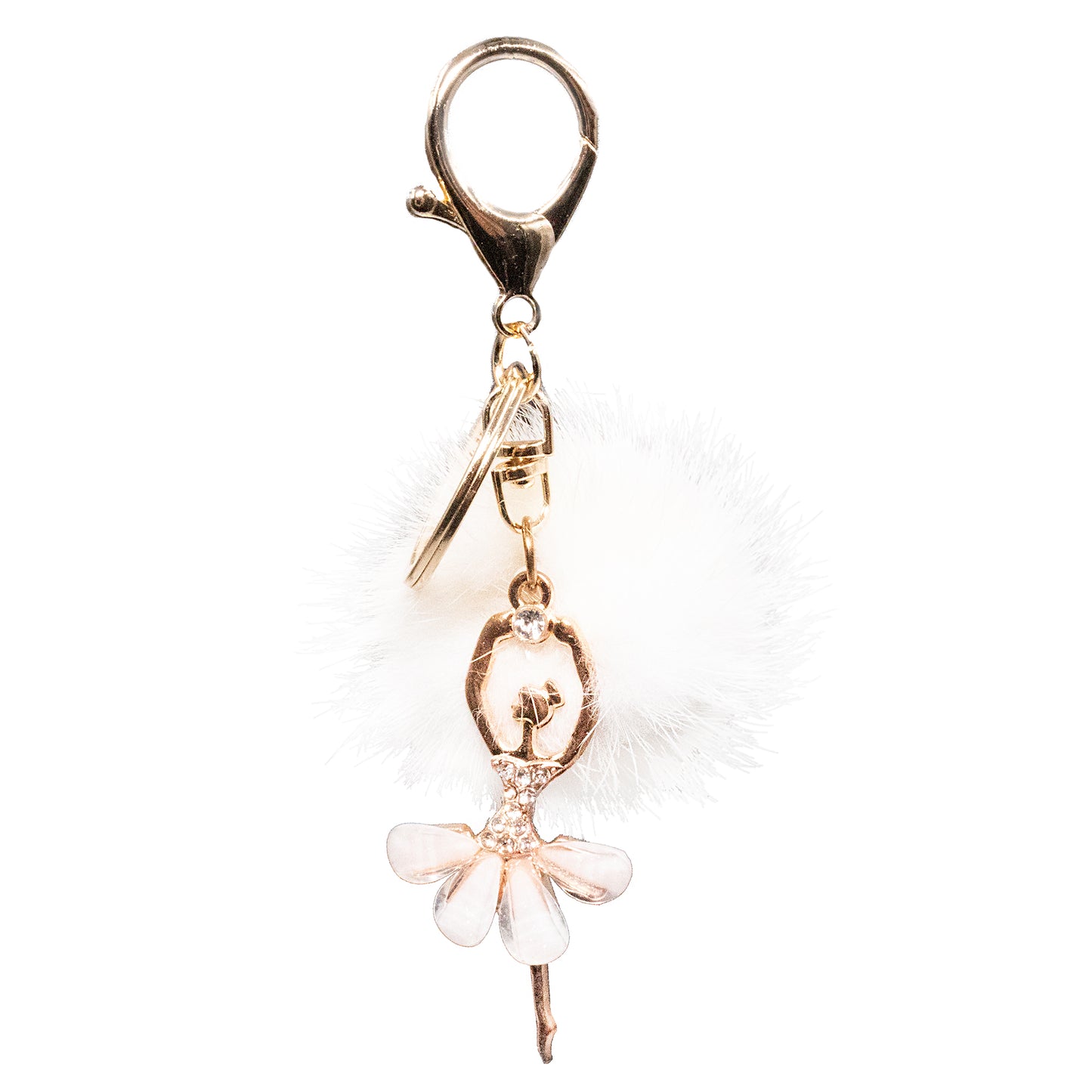 Mink Fur Ballerina Keychain