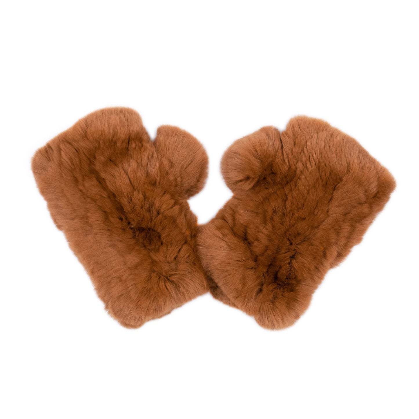 Rex Rabbit Fur Texting Mittens