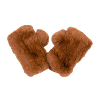 Rex Rabbit Fur Texting Mittens