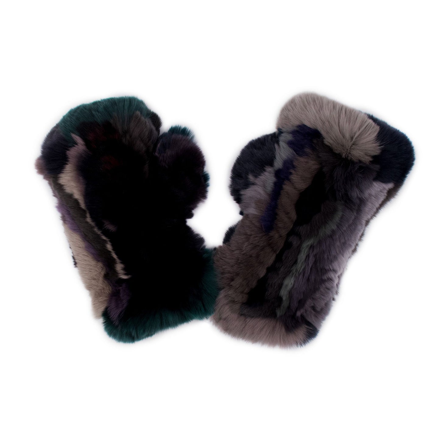 Rex Rabbit Fur Texting Mittens