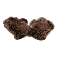 Rex Rabbit Fur Texting Mittens