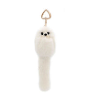 Mink Fur Fox-Shaped Keychain