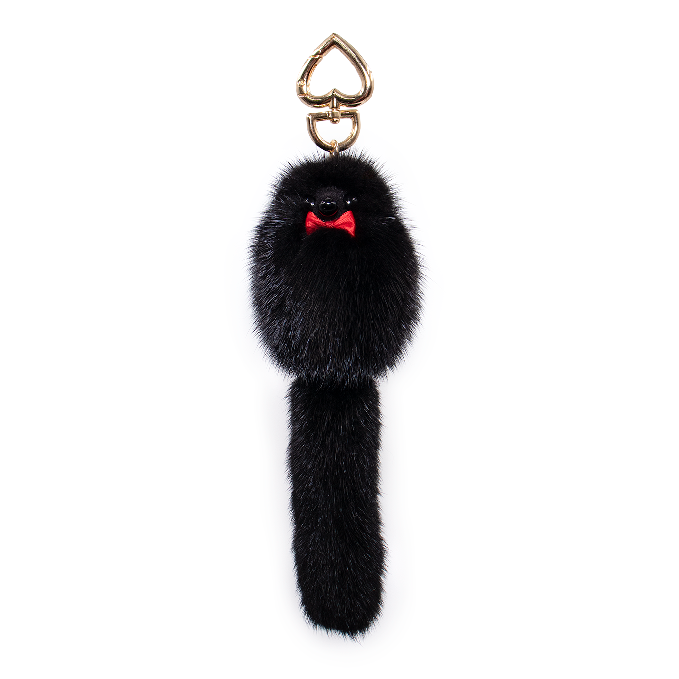 Mink Fur Fox-Shaped Keychain