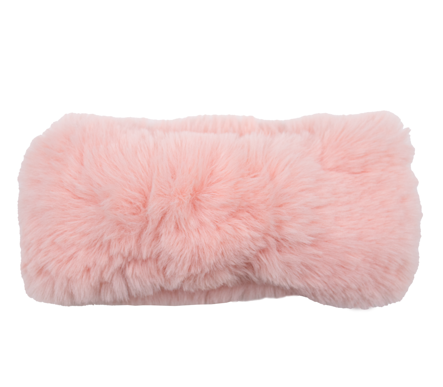 Faux Rex Rabbit Fur Knit Headband/Scarf with Knot