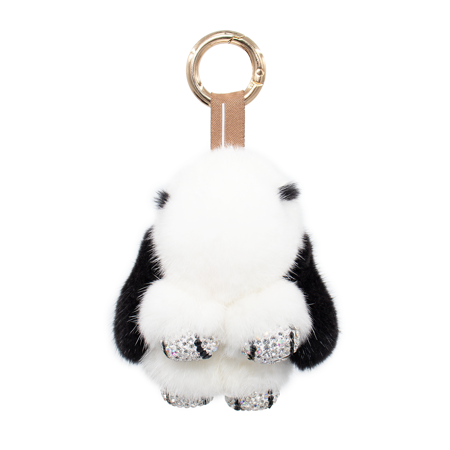 Mink Fur Rabbit-Shaped Keychain