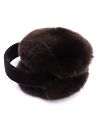 Rex Rabbit Fur Earmuffs with Velvet Band